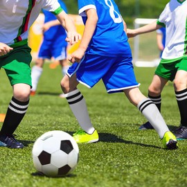 Kids Soccer Socks, 2 Pairs Sports Girls Boys Knee High Tube Socks Toddler Stripes School Uniform Stockings（#3 Black 3-6 Years）