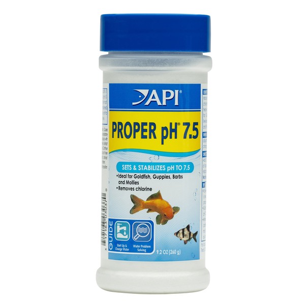 API Proper pH 7.5 Freshwater Aquarium Water pH Stabilizer 9.2-Ounce Container, Proper PH 7.5 PWDR JAR-Small