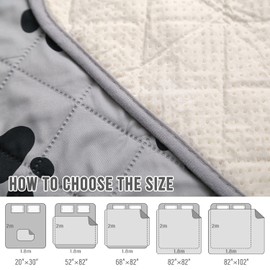 SPXTEX Dog Bed Cover Dog Crate Pads Dog Pee Pads Washable Dog Pads, Non Slip Puppy Pee Pads for Large Dogs, Waterproof Pet Pee Pad, Dog Whelping Training Pads for Dogs, 1 Piece, 72"x82"