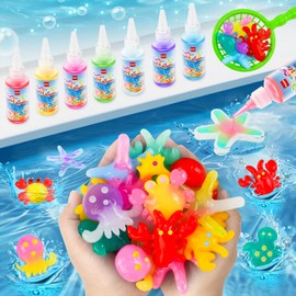 Magic Water Elf Toy Kit, Aqua Fairy Water Gel Kit, Aqua Fairy, Magic Water Elf, Magic Water Gel Kit with 12 Magic Gels and 6 Molds, Children's DIY Magic Elf Water Toy, Gifts for Kids, Boys, Girls