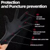 Intco 8mil Black Heavy Duty Industrial Nitrile Gloves Raised Diamond