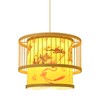 Chinese Style Bamboo Chandelier Patterned Bamboo Art Pendant Lamp Shade