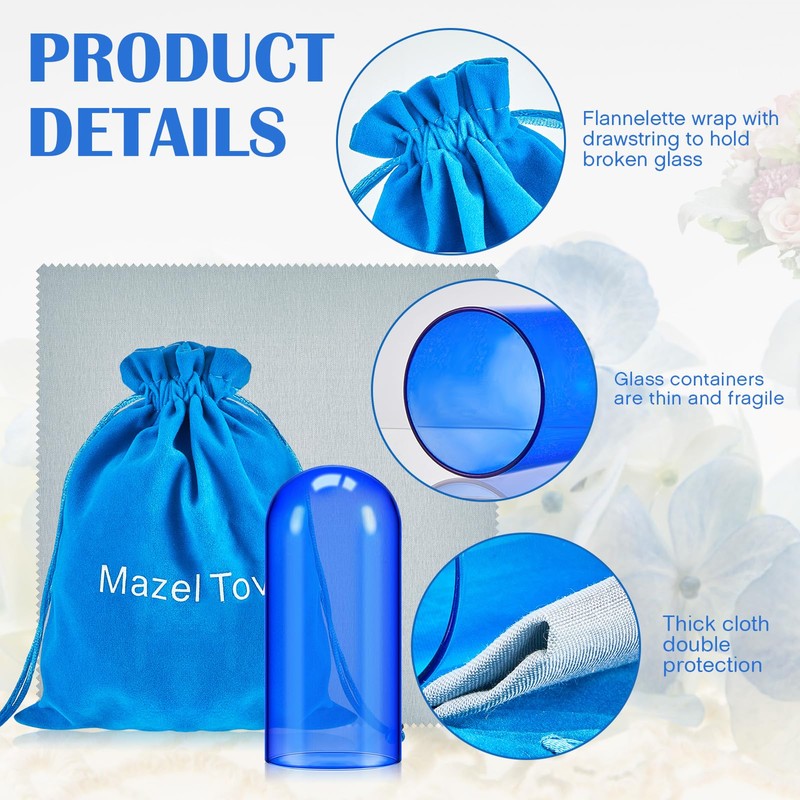 Tticai Jewish Wedding Breaking Glass Chuppah Glass Break Bag Dark