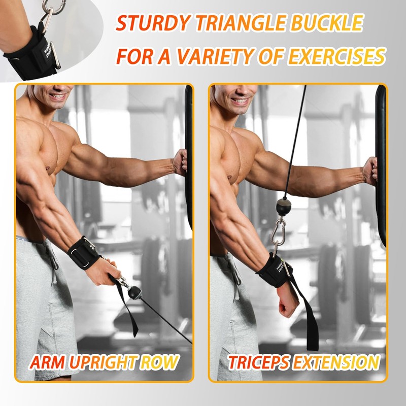 J Bryant Fitness Wrist Straps for Weightlifting and Cable Machines