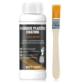 WEILAOK Rubber Coating, Versatile Rubber Paint, Liquid-Dipped, Flexible and Removable, Protective Coating for Pliers and Jewellery Tools, DIY Crafts, Black, 150 g