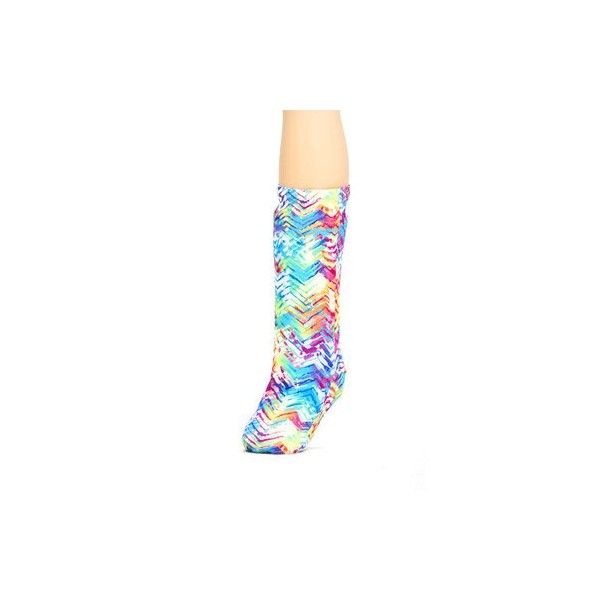 CastCoverz! Fashionable Leg Cast Cover - Neon Tracks - Large Short - Below The Knee - Protective, Decorative and Washable - Made in USA