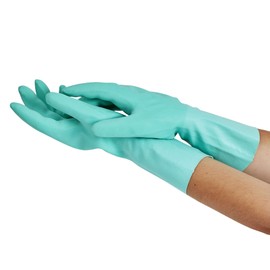 Spontex MAPA - Extra Comfort - Latex Household Gloves, Textile Lining Made of 100% Cotton - Comfortable and Durable for Longer Use - 1 Pair - Size L