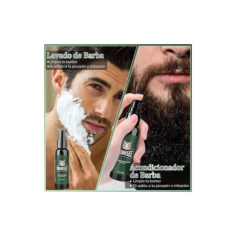 Kit Cuidado de Barba para Hombre 14 en 1 con