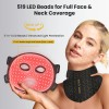 EASYINBEAUTY Therapy Mask Face Light LED Neck Skin Photon Rejuvenation