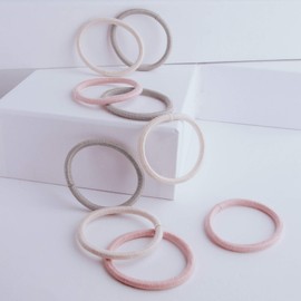 PARSA Beauty Nature Love Bamboo Viscose Hair Bobbles - Organic Beauty Hair Scrunchie in 3 Different Colours - Hair Styling Accessory Vegan and Sustainable - Hair Scrunchie for Different Hair Types