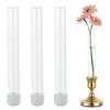 Glasseam 3 Pcs Glass Bud vase for Taper Candle Holder,