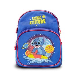MOCHILA PREESCOLAR STITCH AZUL
