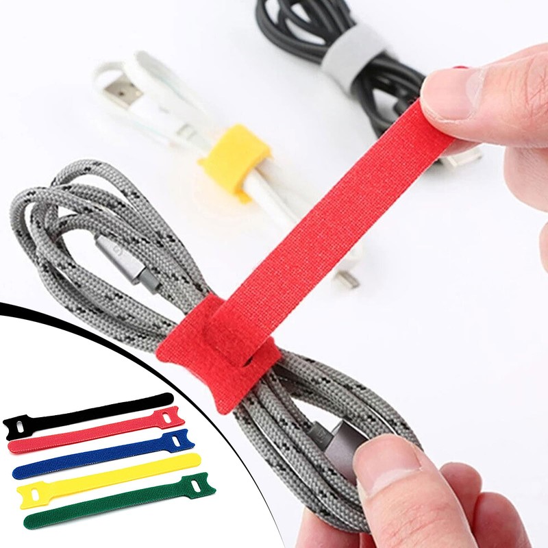 Pack of 100 Velcro Cable Ties, Velcro Cable Ties, Reusable