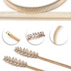 TRKETK 4 Pcs Curtain Tie Backs, Gold Curtain Holdbacks Creative