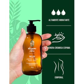 OLEUM VITAE Gel de Ducha con Aceite Esencial de Litsea. Altamente hidratante. Con Extractos de Caléndula, Aloe Vera y Manzanilla. 250gr