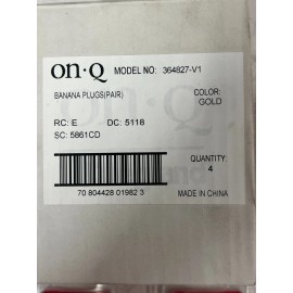 Legrand 4 PAIR Legrand On-Q Banana Plugs Universal Speaker Wire Connectors 364827-V1
