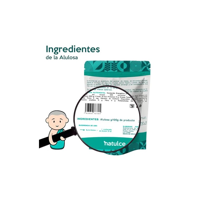NATULCE | Alulosa 1 Kg Endulzante Natural Sustituto De Azúcar
