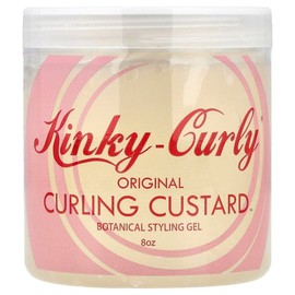 Kinky Curly Original Curling Custard Natural Styling Gel 8oz, KNK19578, 1 pc / 킨키컬리 오리지널 Curling Custard 내추럴 스타일링 젤 8oz, KNK19578, 1개