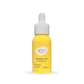 APTO Aceite De Cúrcuma Con Romero: Aceite Facial Iluminador E Hidratante Para Una Piel Tersa, Firme Y Radiante, 2 Onzas Líquidas.