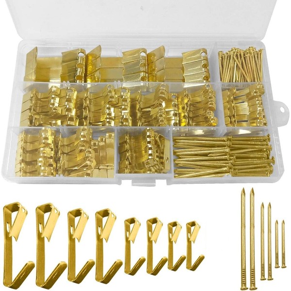 304 Pieces Picture Hanging Kit, 10lb, 30lb, 50lb and 100lb