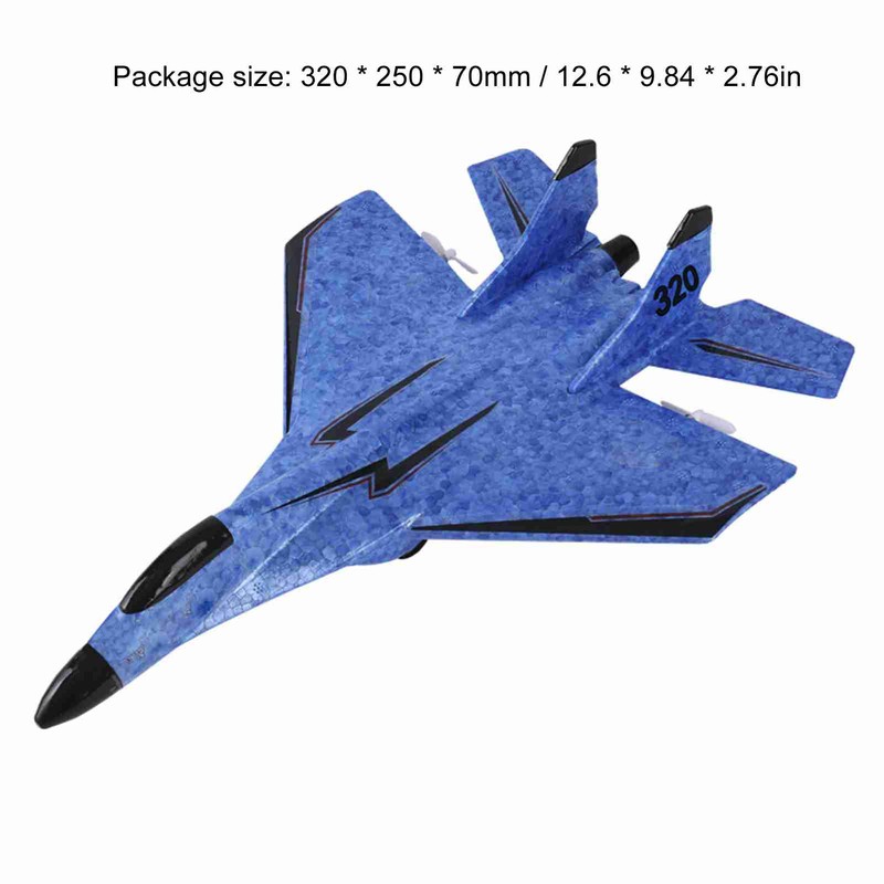 RC Airplane with Light Model Aircrafts EPP Foam Fighter Rechargeable