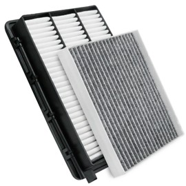 Anxingo 28113-D3300 97133D-1000 CA12065 Engine and Cabin Air Filter Set, Replacement for Hyundai Tucson 2016-2020 Replacement for Kia Sportage 2017-2022, Replaces 200335