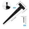 2 Pcs T Hinges, T-Strap Hinges, Metal Heavy Duty Gate