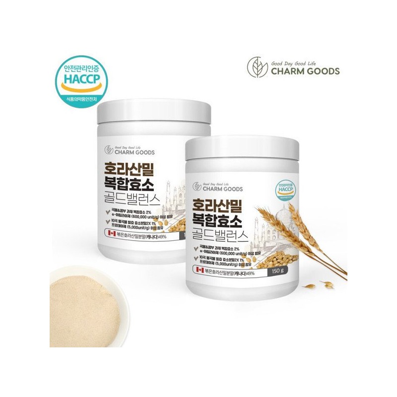 ChamGoods 참굿즈 호라산밀 복합효소 골드밸런스 150g 1통 / 곡물효소 카뮤트효소