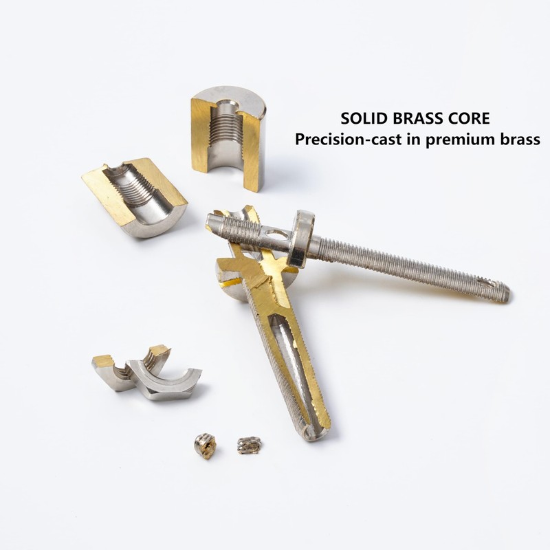 2-Pack HI-END Audio Brass Binding Posts Banana Jack - Solderless