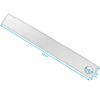 Sunnydaze 13-Inch Outdoor Curtain Tiebacks with Buttons - Spun Polyester
