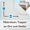 Topper Stopper Light 90 x 200 cm Mattress Protector Non-Slip