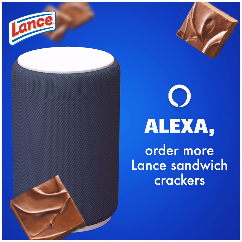 Lance Sandwich Cookies, Nekot Fudge, 10 Individually Wrapped Packs, 6