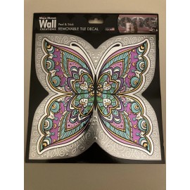 main street NEW BUTTERFLY Main Street Wall Creations Peel & Stick Removable Tile Decal 8x8