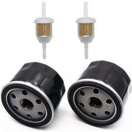 LALOCAPEYO 1 PCS Oil Filter 1 PCS Fuel Filter 492932 Oil Filter for Briggs&Stratton 696854 795890 842921 with 691035 BS 492932S 492056 492932B 4049H 4154 5049 5049H 5049K 5076 695396 696854 (1 set)