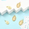 COGCHARGER 8 Pcs Gold Vrigin Mary Christian Charms for Jewelry