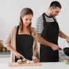 Carreneu Cooking apron, kitchen apron, aprons with 2 pockets, waterproof