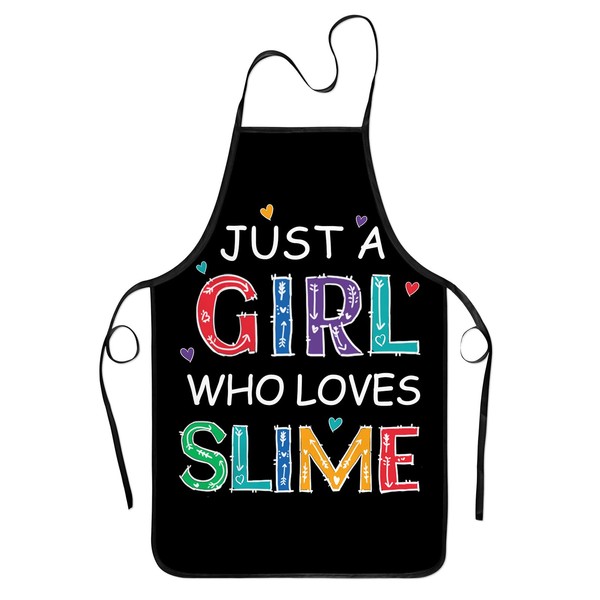Zukmvuh Kids Apron, Slime Accessory, Just a Girl Who Likes