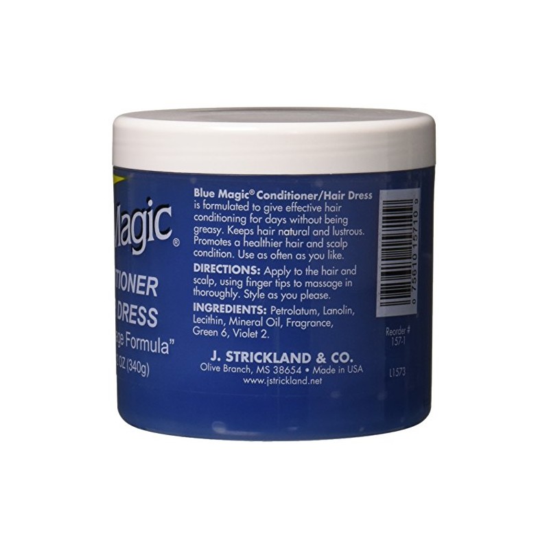 U/S Blue Magic Conditioner Jar, Size 12oz - Beauty Enterprises