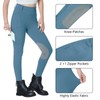 Beroy - Pantalones de equitación con forro polar para mujer,