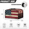 GLENLCWE Vintage American Flag Slow Cooker Cover with Handle and