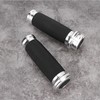 1Pair Universal Motorcycle 25mm Handgrip Aluminum+Rubber Anti Slip Handlebar Grip