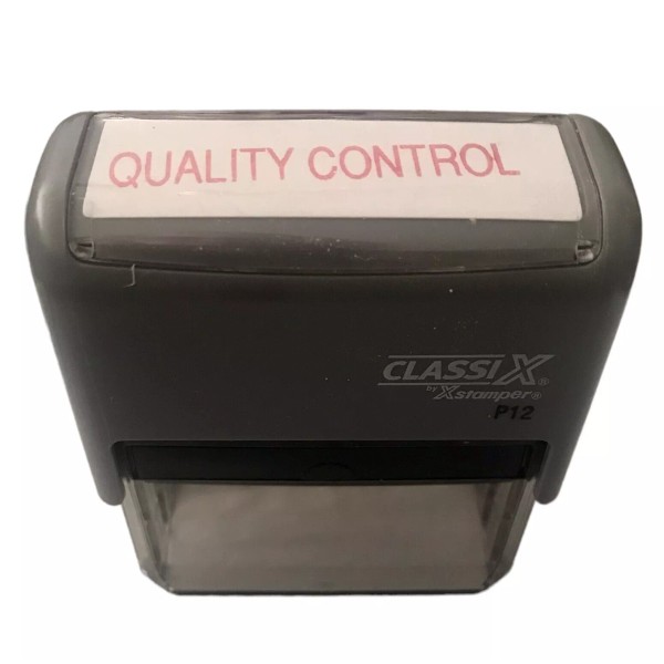 Classi X - Xstamper QUALITY CONTROL Self Inking Rubber Stamp