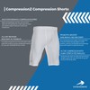 CompressionZ Compression Shorts Men - Sport Spandex Compression Underwear (White,