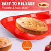 Walfos Silicone Muffin Top Pans for Baking 4inch Jumbo Size,