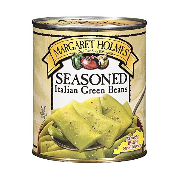 MARGARET HOLMES SEASONED ITALIAN GREEN BEANS 27 oz (Pack of