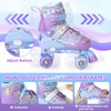 MammyGol Roller Skates for Kids Boys Girls, Adjustable Quad Skates