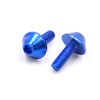 uxcell 8pcs Blue Aluminum Alloy Motorcycle Hex Socket Head Bolts