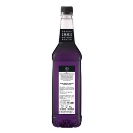 1883 Lavender Syrup for Drinks, Made in France, 1 Liter Plastic Bottle
