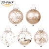 Sea Team 60mm/2.36" Shatterproof Clear Plastic Christmas Ball Ornaments Decorative