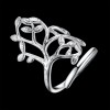 LZD Sterling Silver Plated Ring Women's Tree Of Life Adjustable